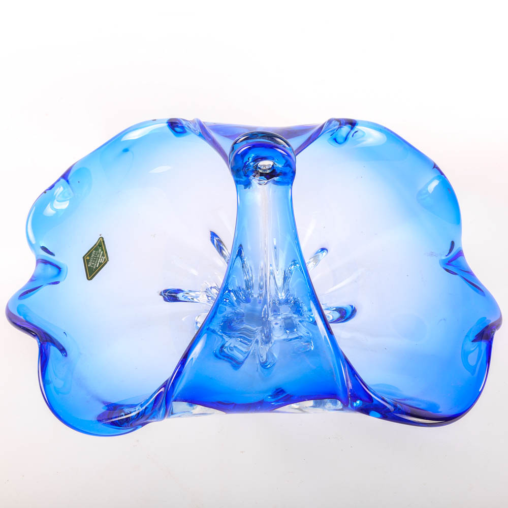 Shannon Crystal Vase and Basket EBTH