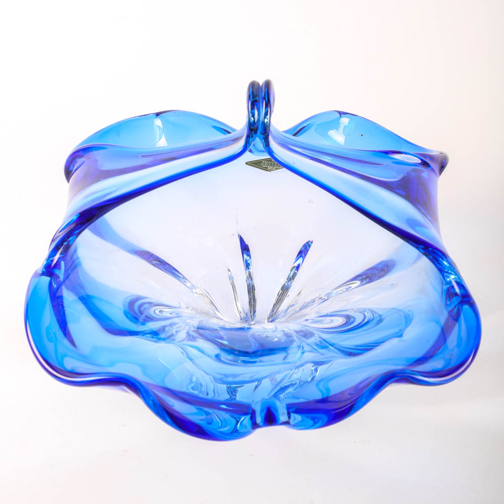 Shannon Crystal Vase and Basket EBTH