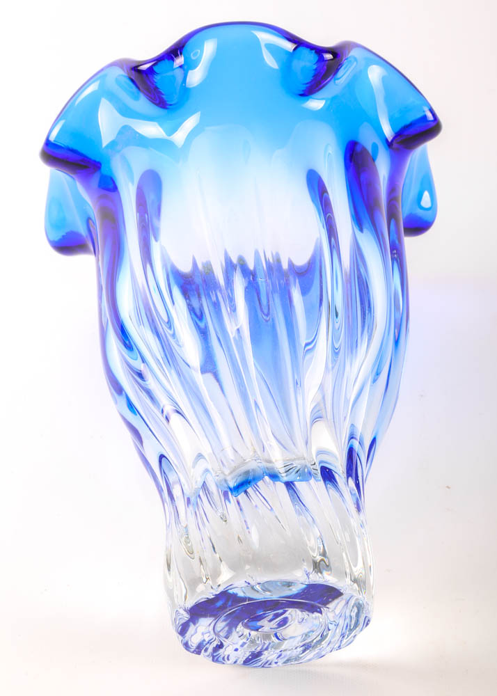 Shannon Crystal Vase and Basket EBTH