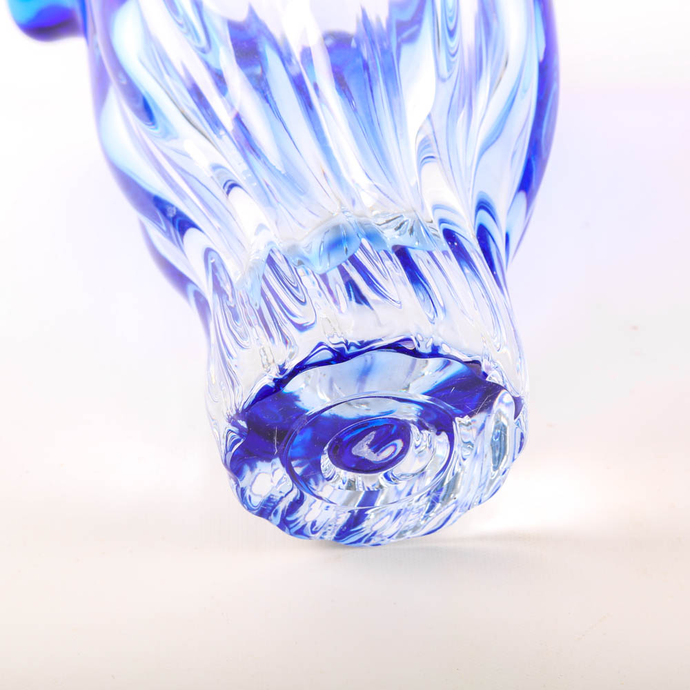 Shannon Crystal Vase and Basket EBTH