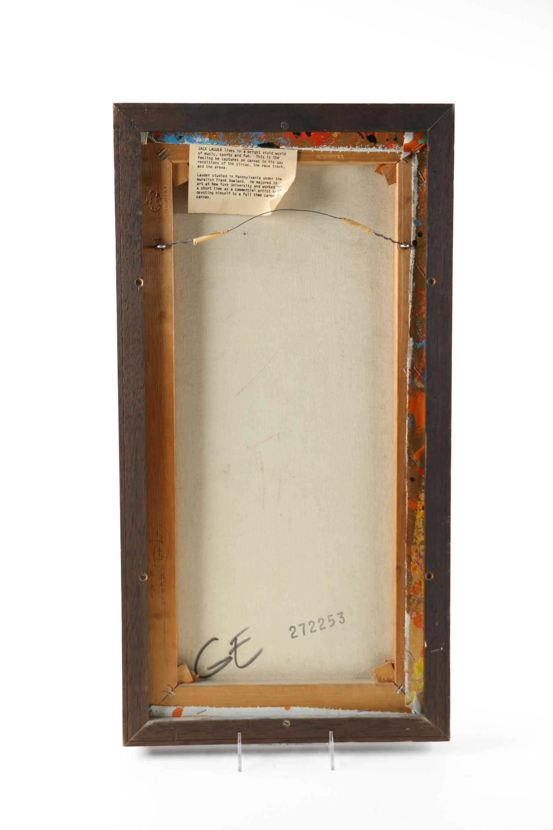 Jack Lauder Oil on Canvas of a Matador EBTH