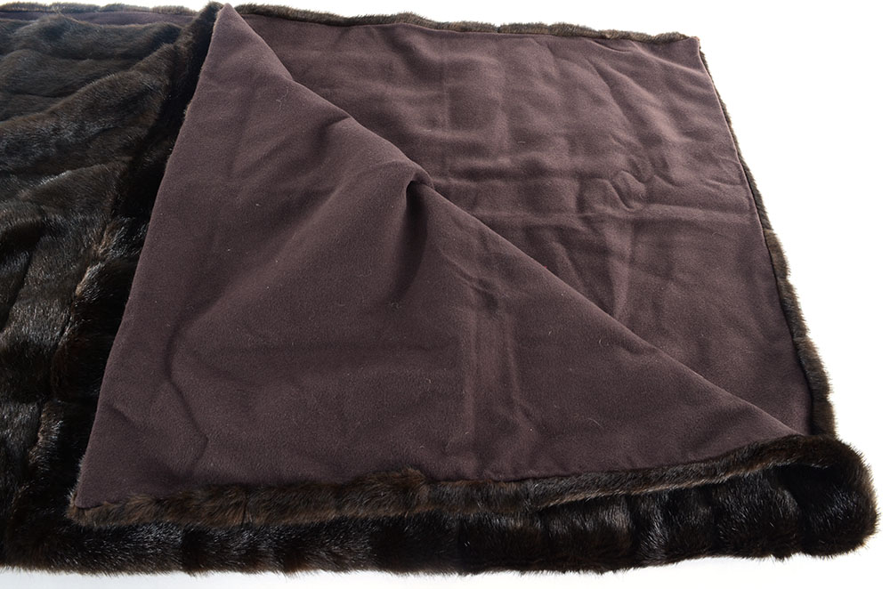 Faux Mink Fur Throw Blanket EBTH