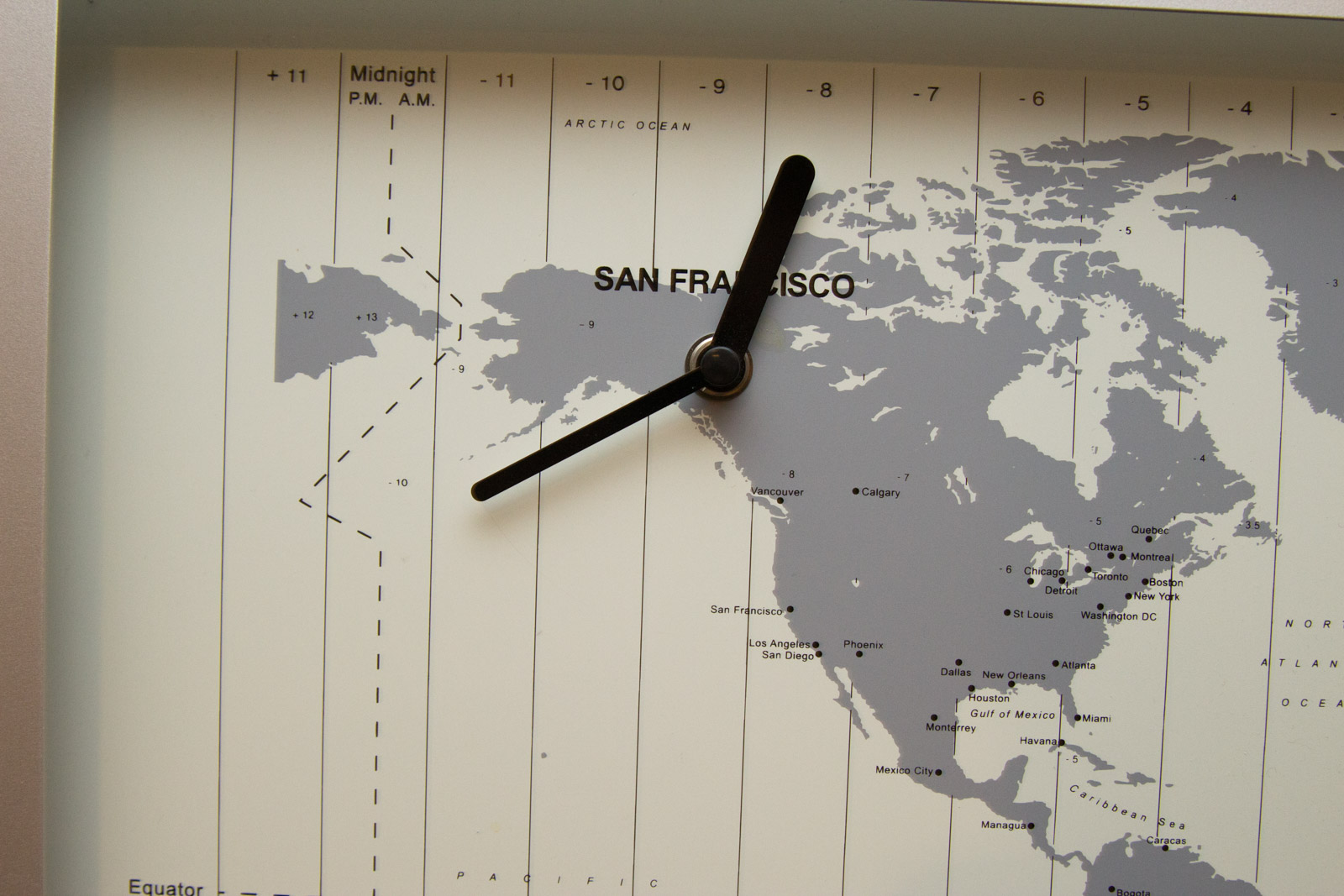 World Time Zone Wall Clock EBTH