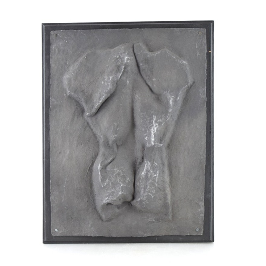 Original Tuska Cast Paper Bas-Relief Sculpture