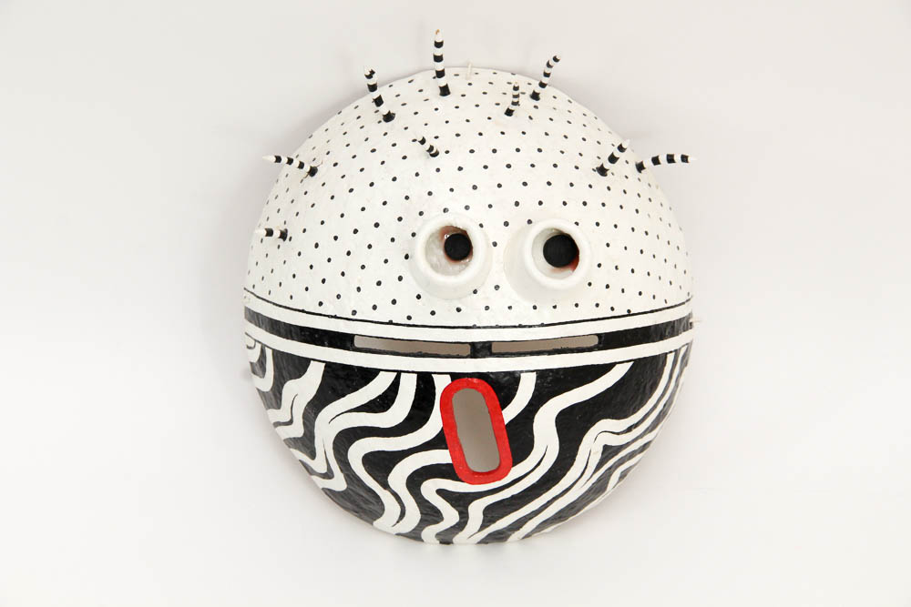 Original Paper Maché Wall Art Mask EBTH