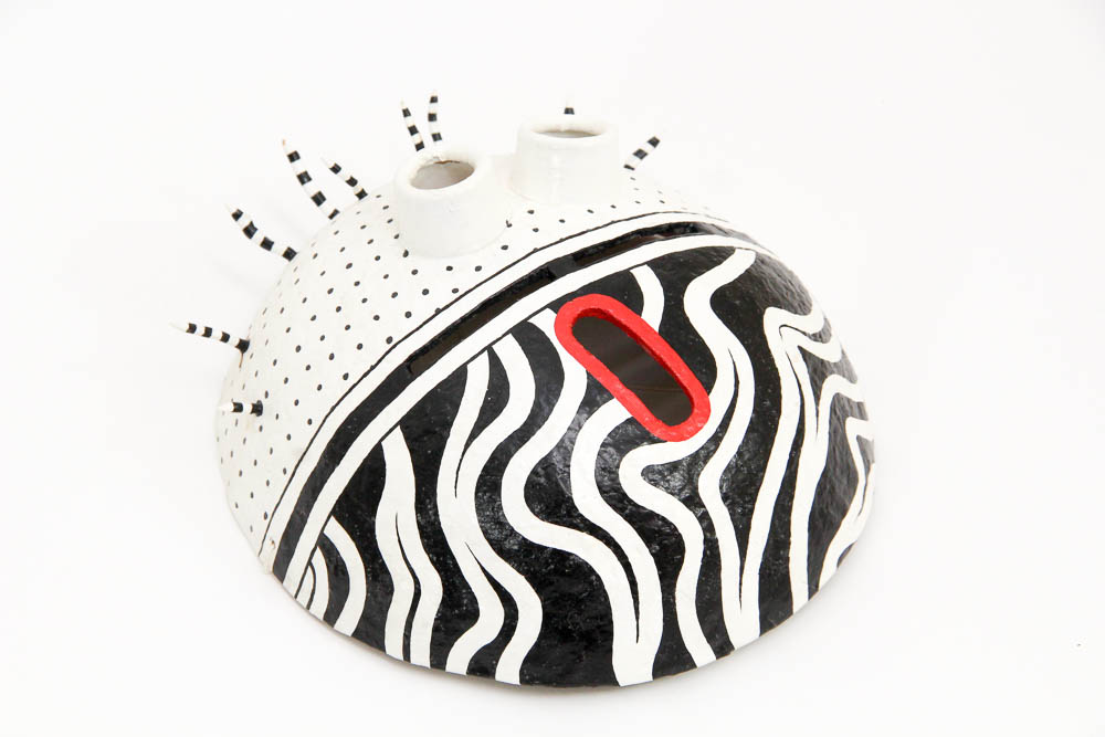 Original Paper Maché Wall Art Mask EBTH