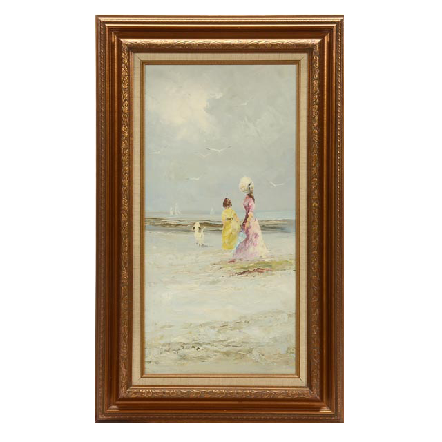 Original Coastal Oil Painting on Canvas | EBTH