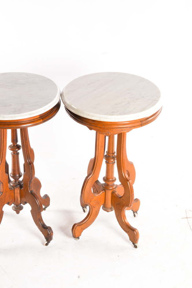 Victorian Marble Top Tables EBTH