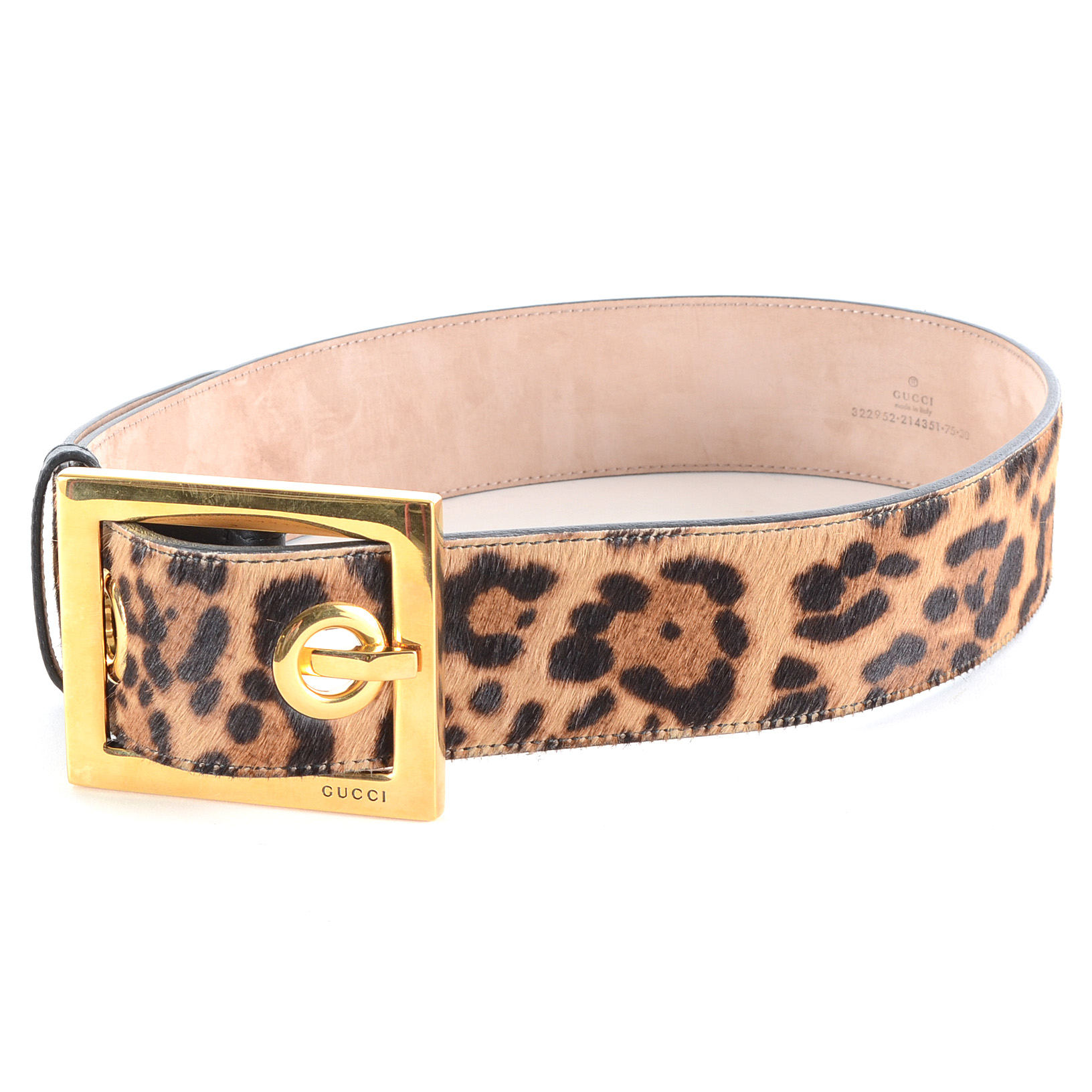 leopard gucci belt