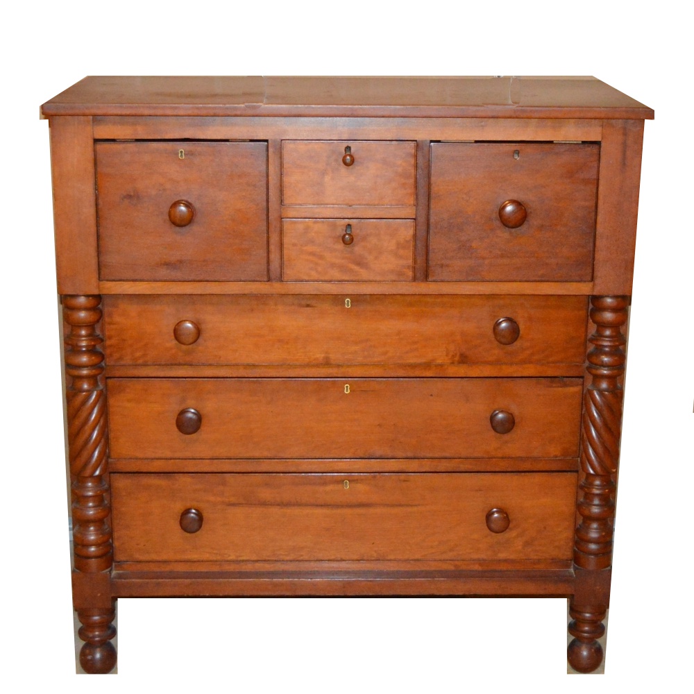 Antique Empire Style Cherry Chest of Drawers EBTH
