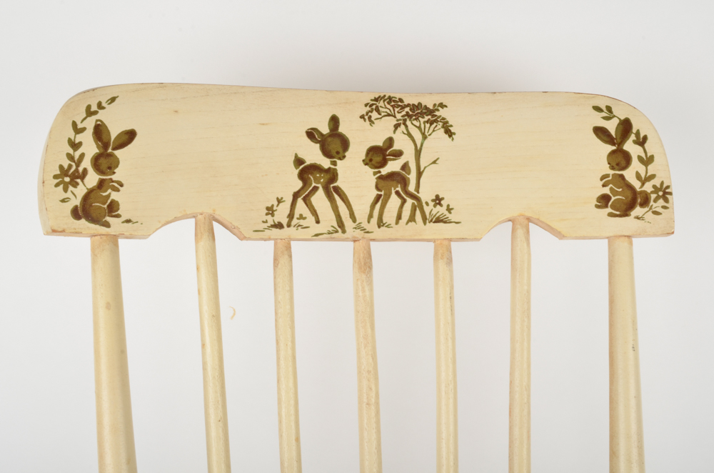 Vintage Rocking Chair with Swisstone Music Box EBTH