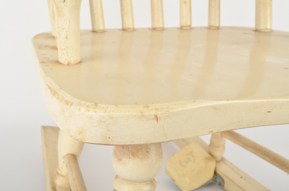 Vintage Rocking Chair with Swisstone Music Box EBTH