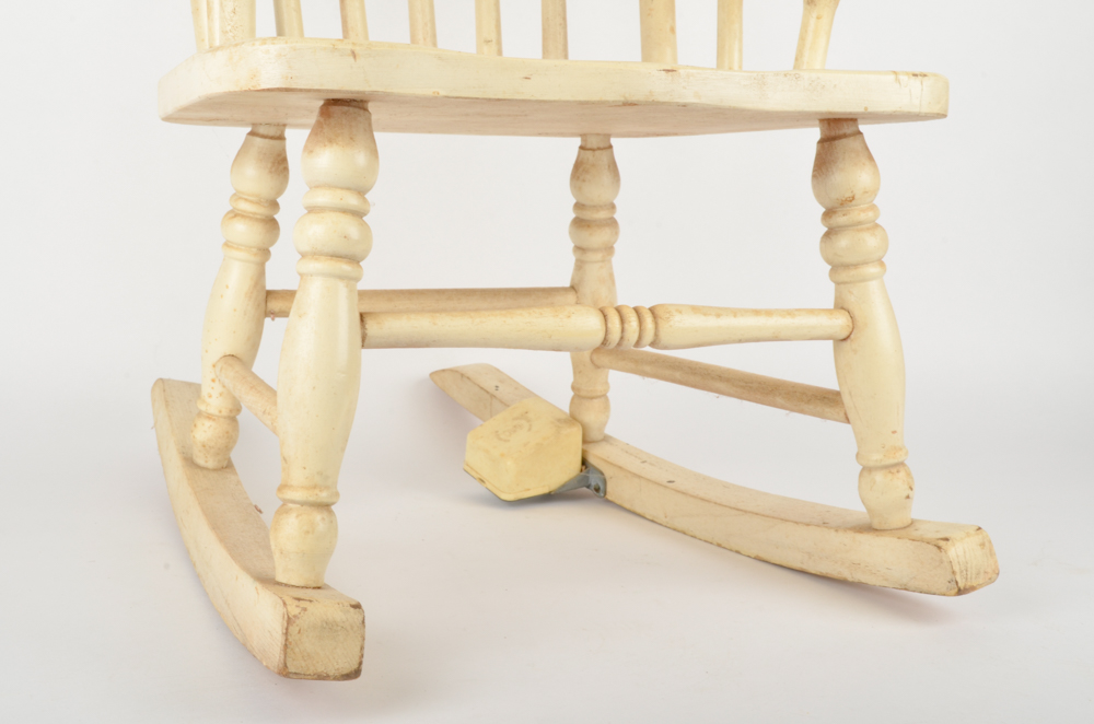 Vintage Rocking Chair with Swisstone Music Box EBTH