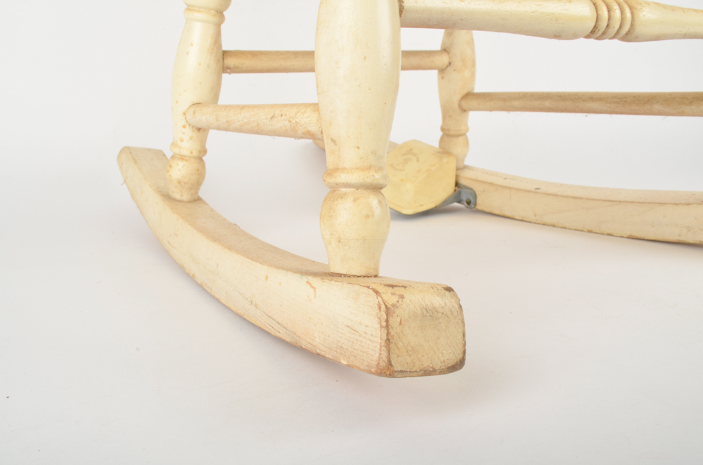 Vintage Rocking Chair with Swisstone Music Box EBTH