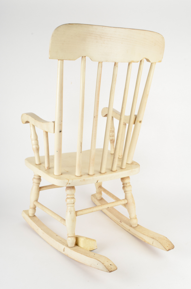 Vintage Rocking Chair with Swisstone Music Box EBTH