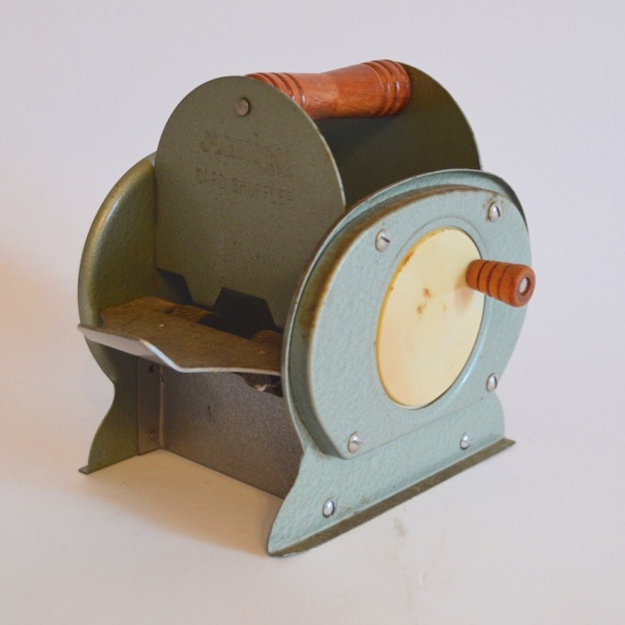 Vintage Johnson Card Shuffler Ebth Vintage Johnson Card Shuffler