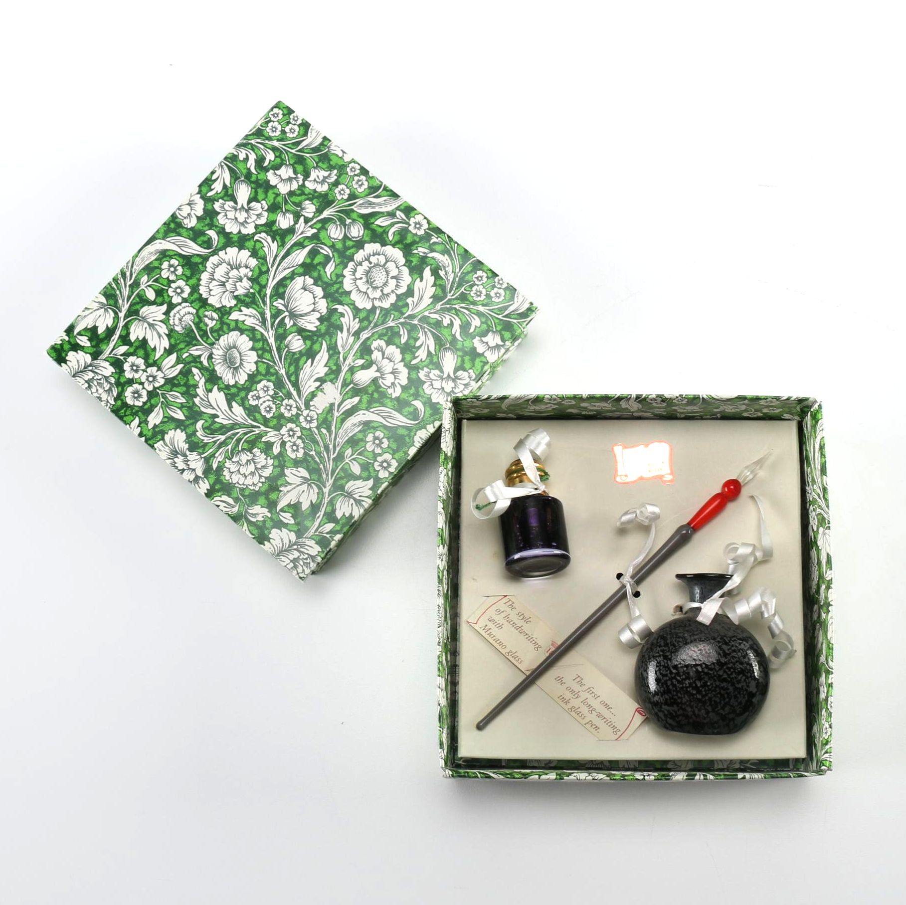 Murano Glass Pen and Ink Set EBTH