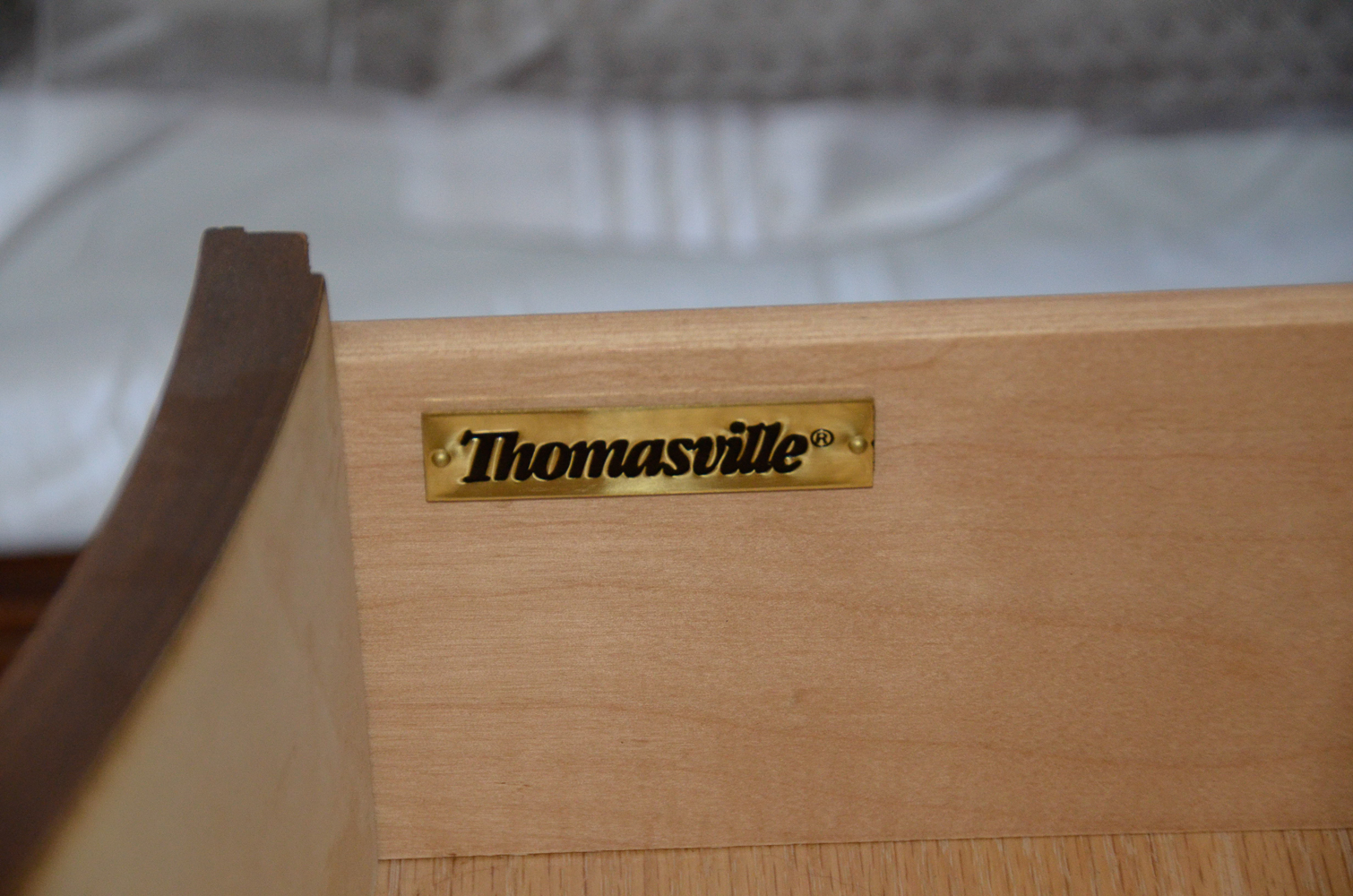 Thomasville Nightstand With Granite Top EBTH