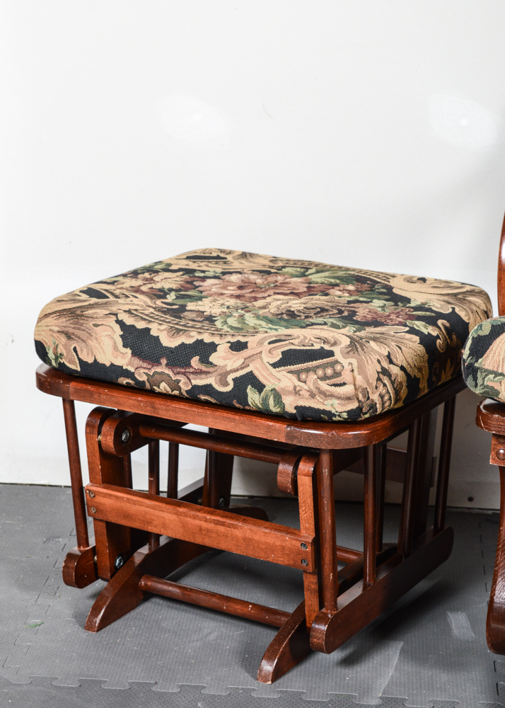 Glider Chair and Footstool EBTH