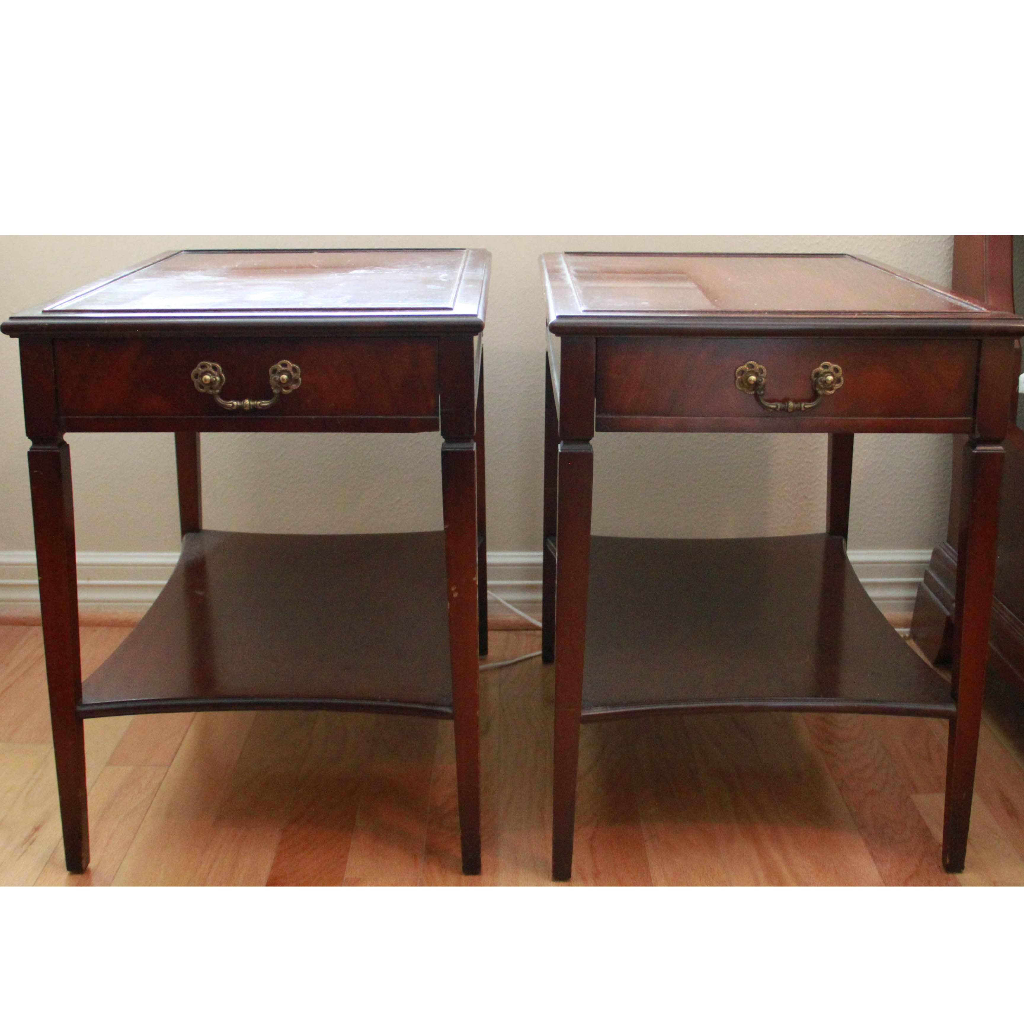 Pair of Imperial Mahogany End Tables EBTH