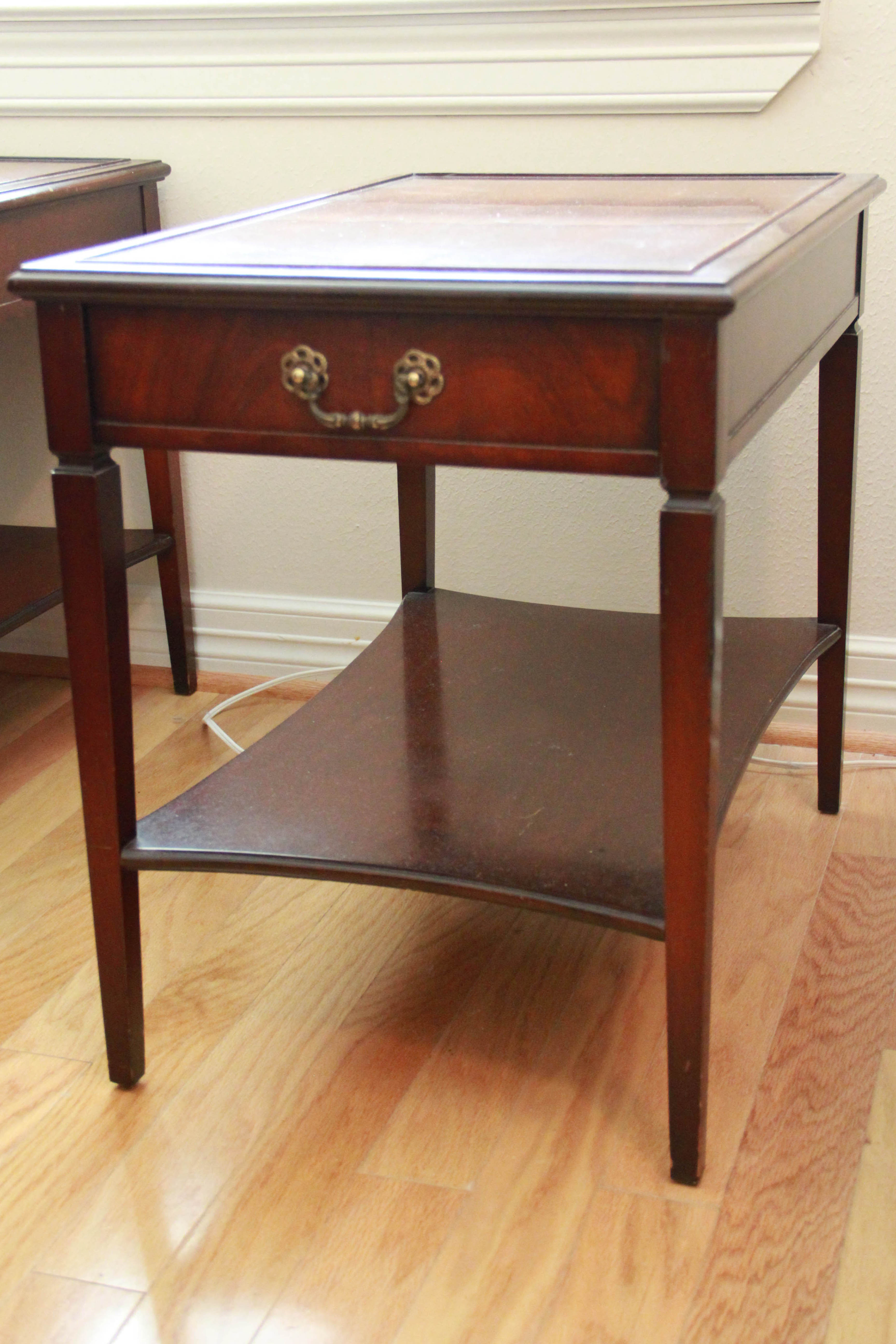 Pair of Imperial Mahogany End Tables EBTH