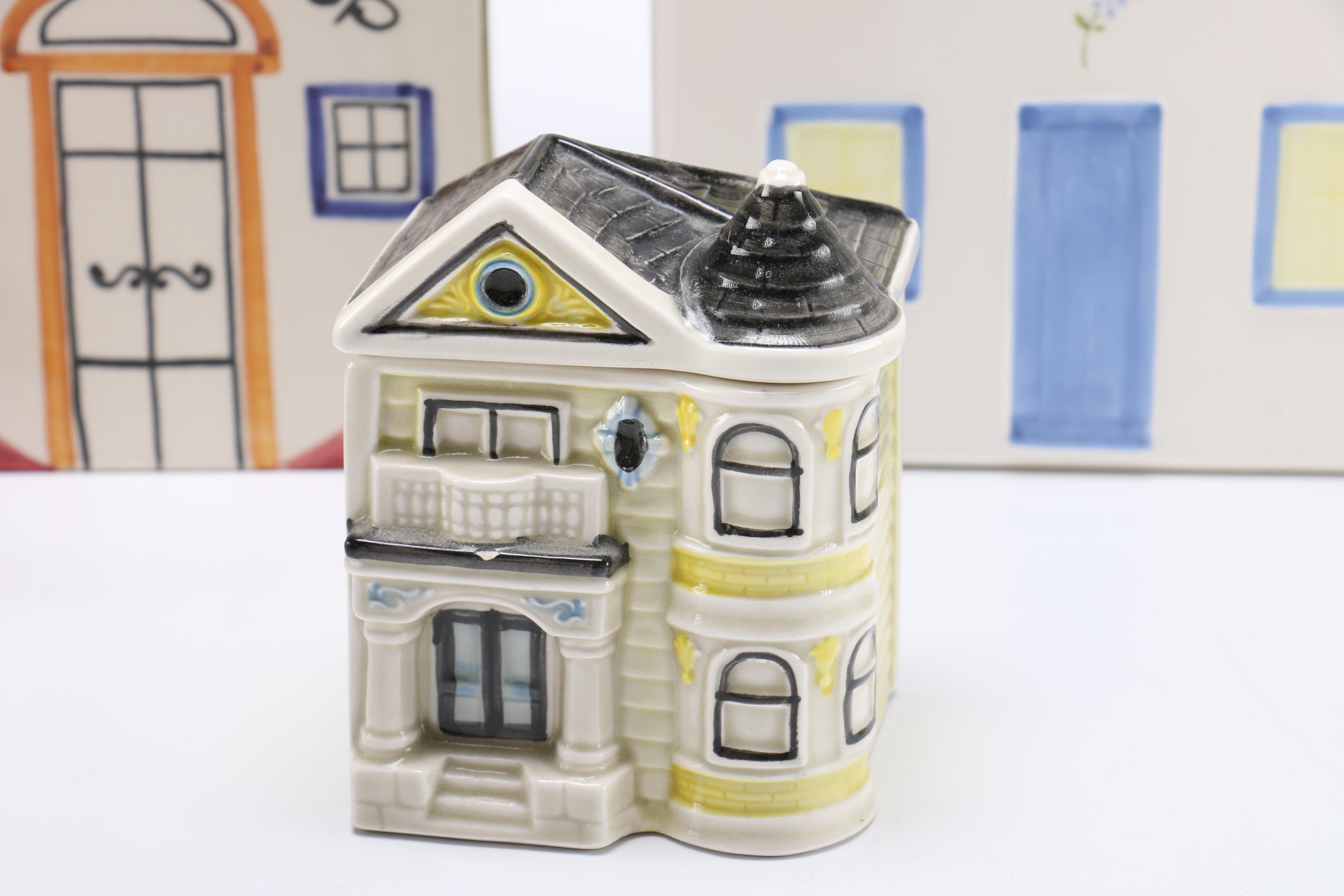 Collection Of Ceramic House Themed Decor | EBTH