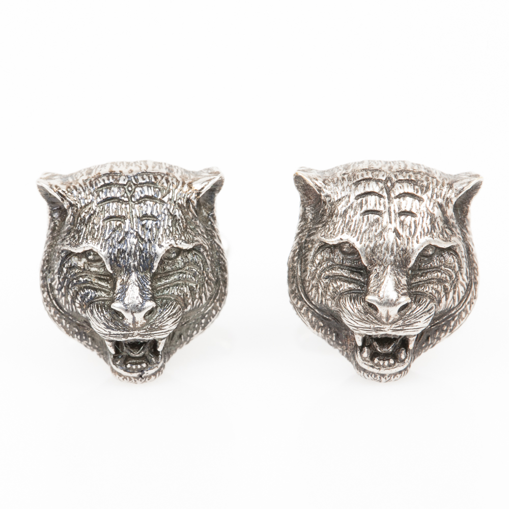 gucci tiger cufflinks