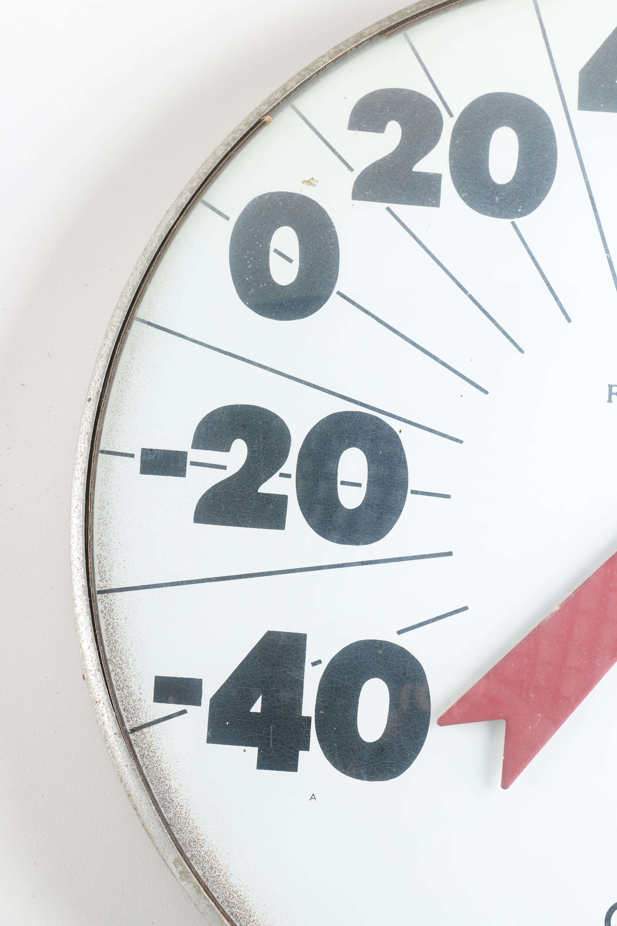 Vintage Ohio Thermometer Company Jumbo Dial Thermometer EBTH