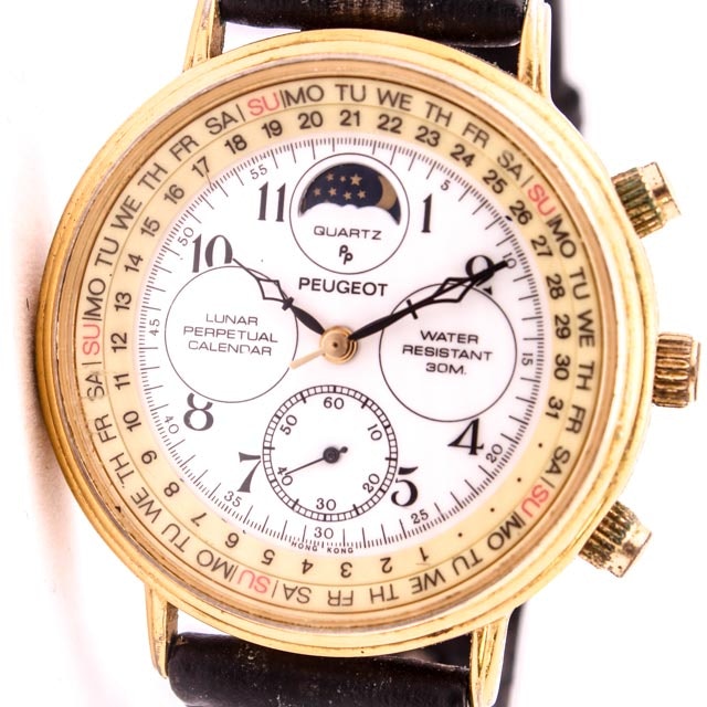 Men's Peugeot Perpetual Lunar Calendar Wristwatch EBTH