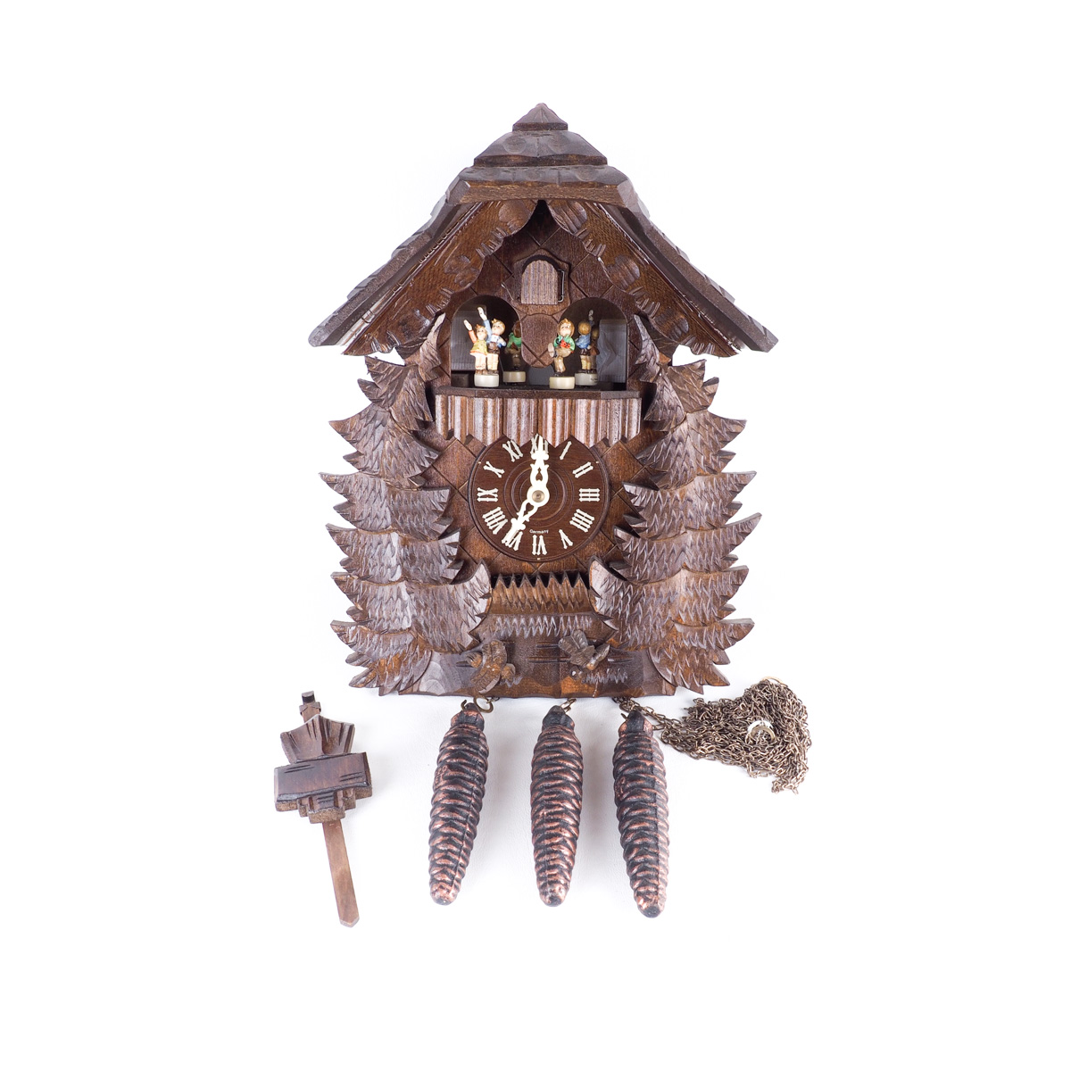 German Regula Cuckoo Clock with Goebel Figurines EBTH