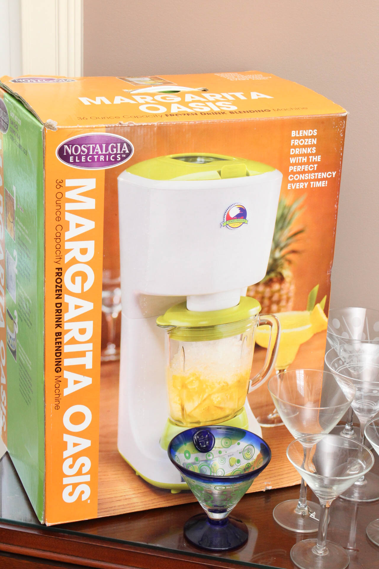 Nostalgia Electrics Margarita Oasis Machine and Glassware EBTH