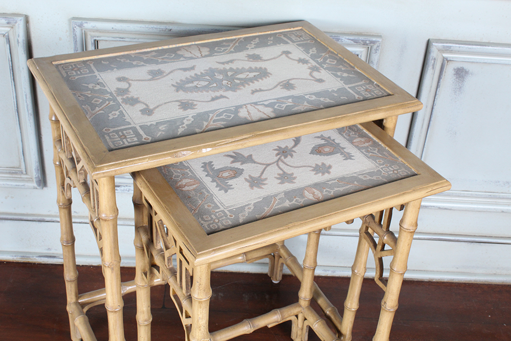 Asian Inspired Nesting Tables by Guild Master EBTH