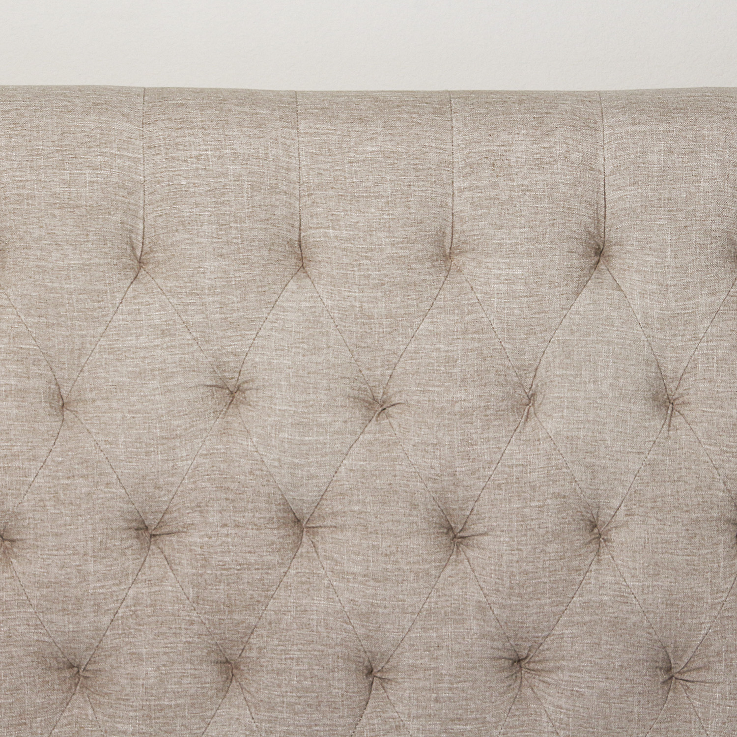 Contemporary ButtonTufted King Size Headboard With Metal Frame EBTH