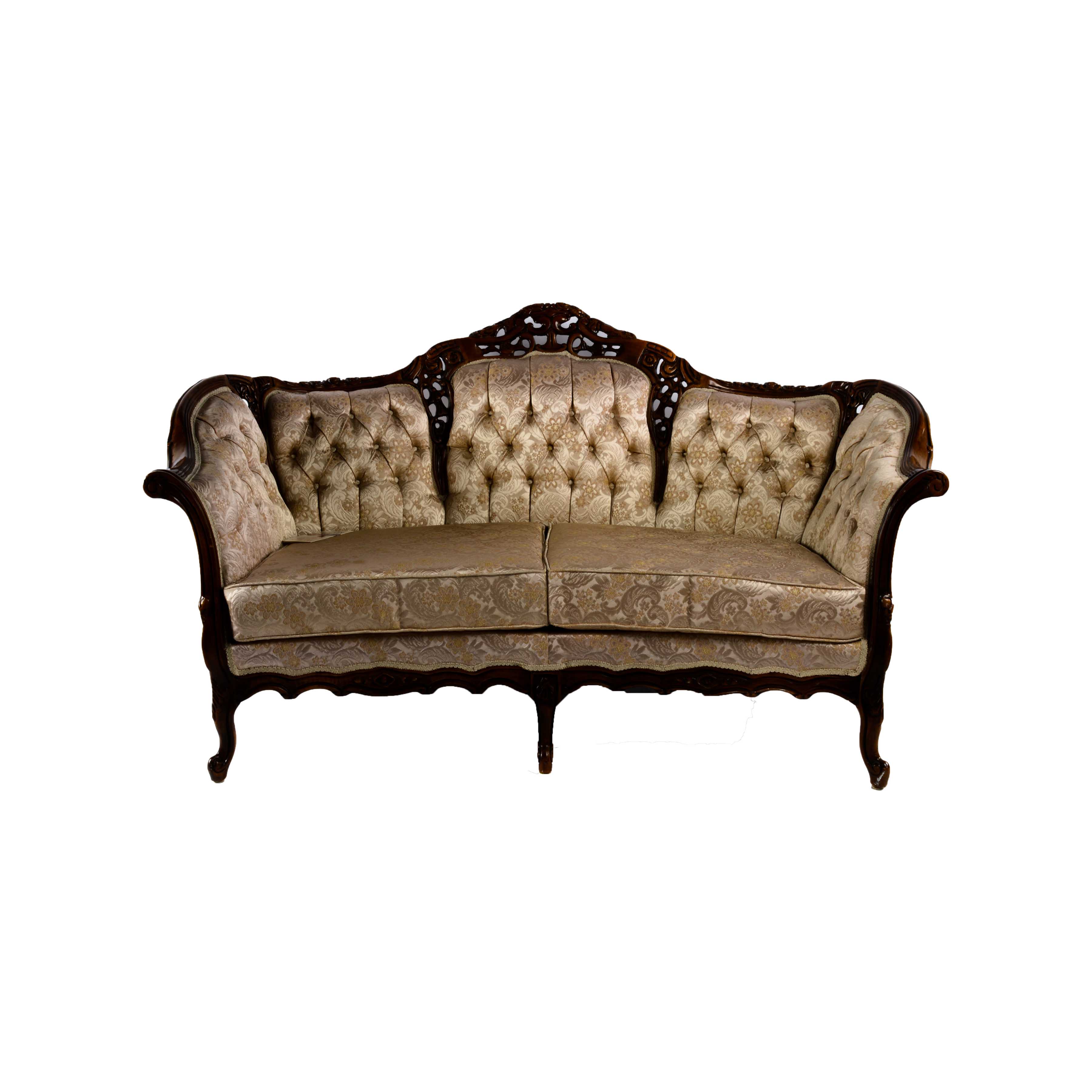 Kimball Upholstered Victorian Revival Settee EBTH