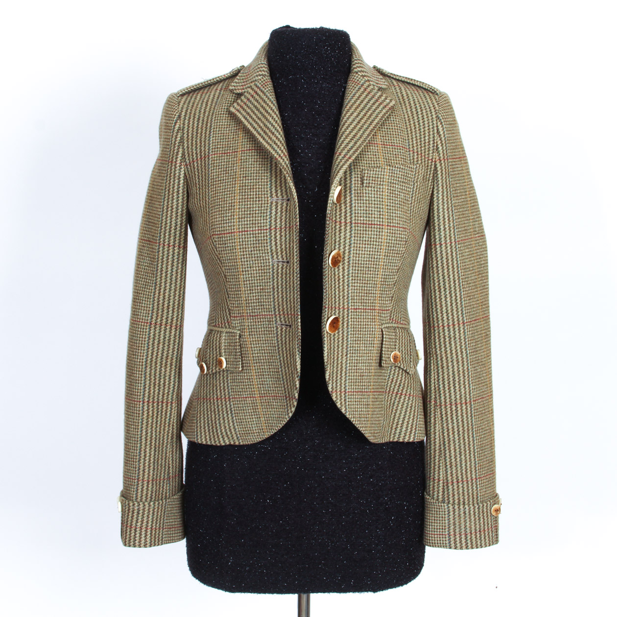 ralph lauren tweed jacket womens