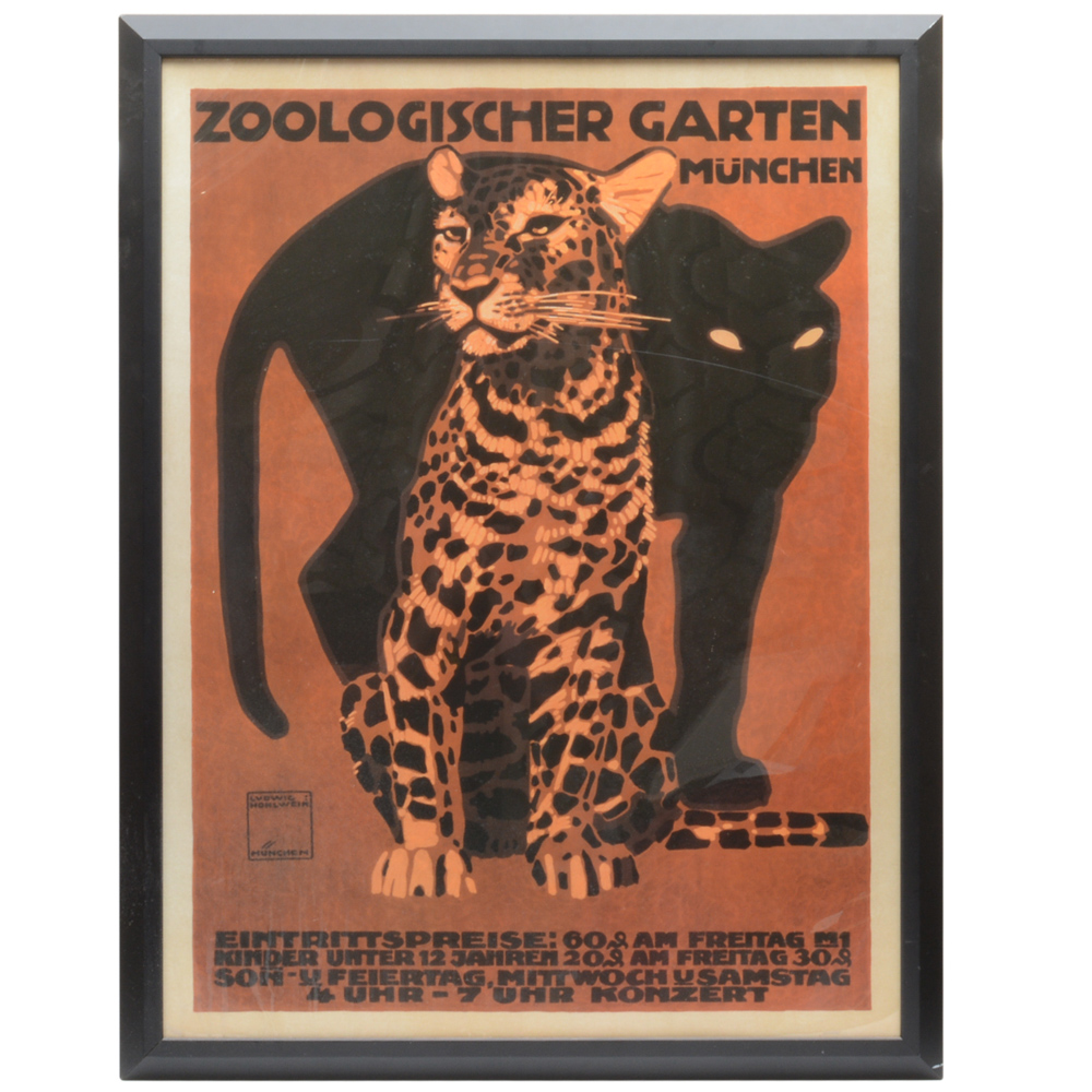 Ludwig Hohlwein Zoologischer Garten Munchen Poster Ebth