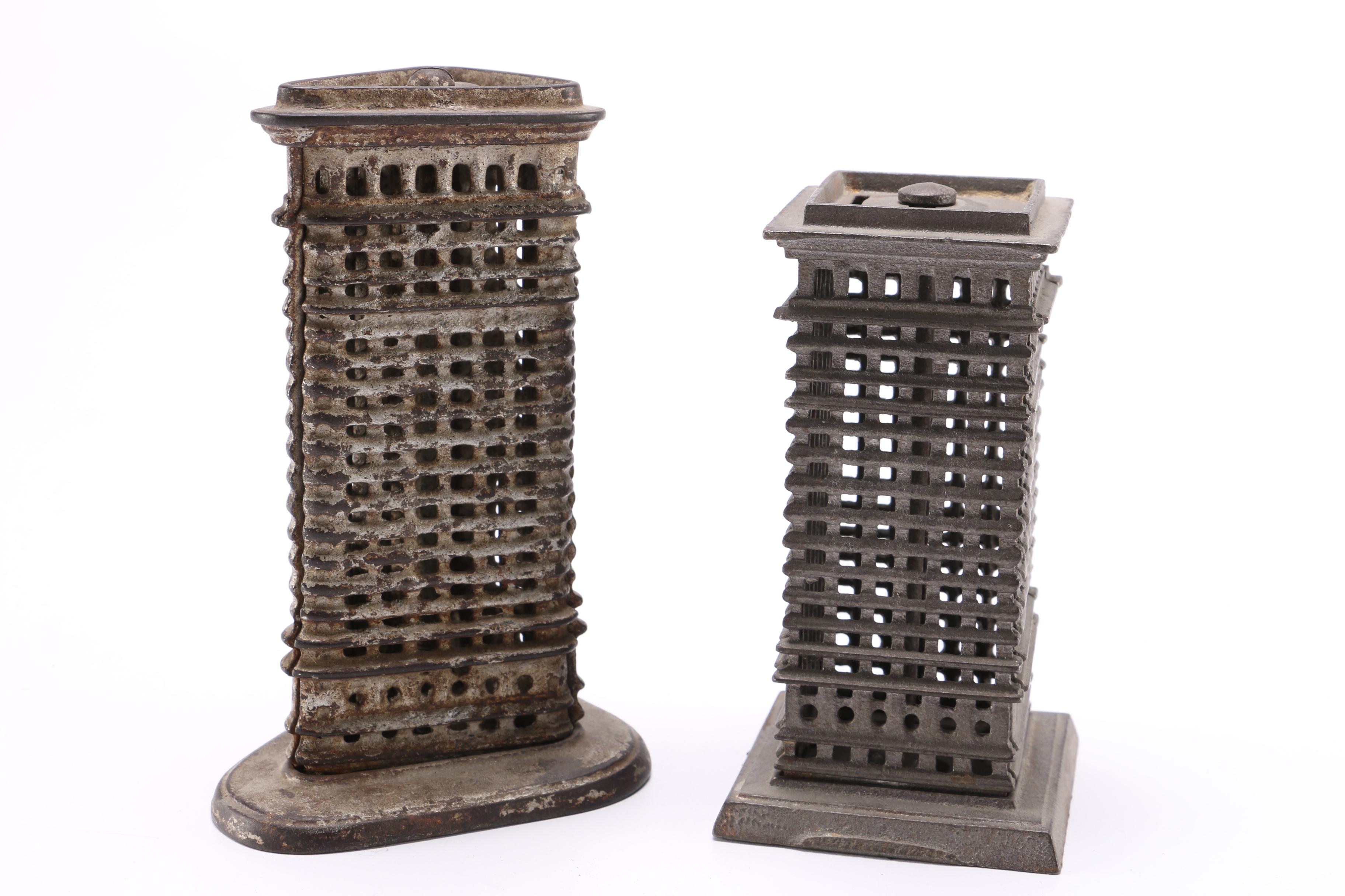 Collection of Bank Town Metal Coin Banks EBTH