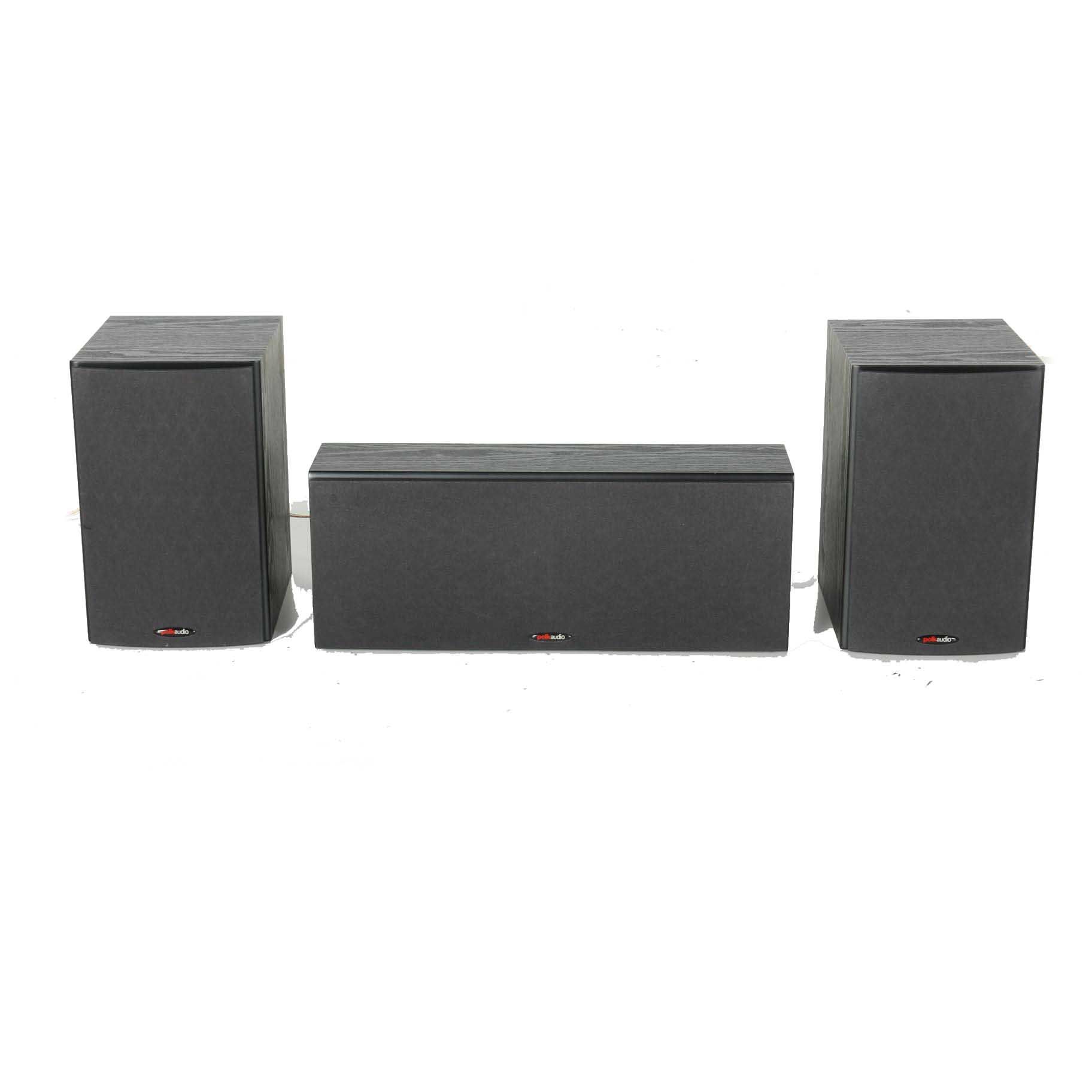 Polk Audio Bookshelf Speakers And Center Channel Speaker Ebth