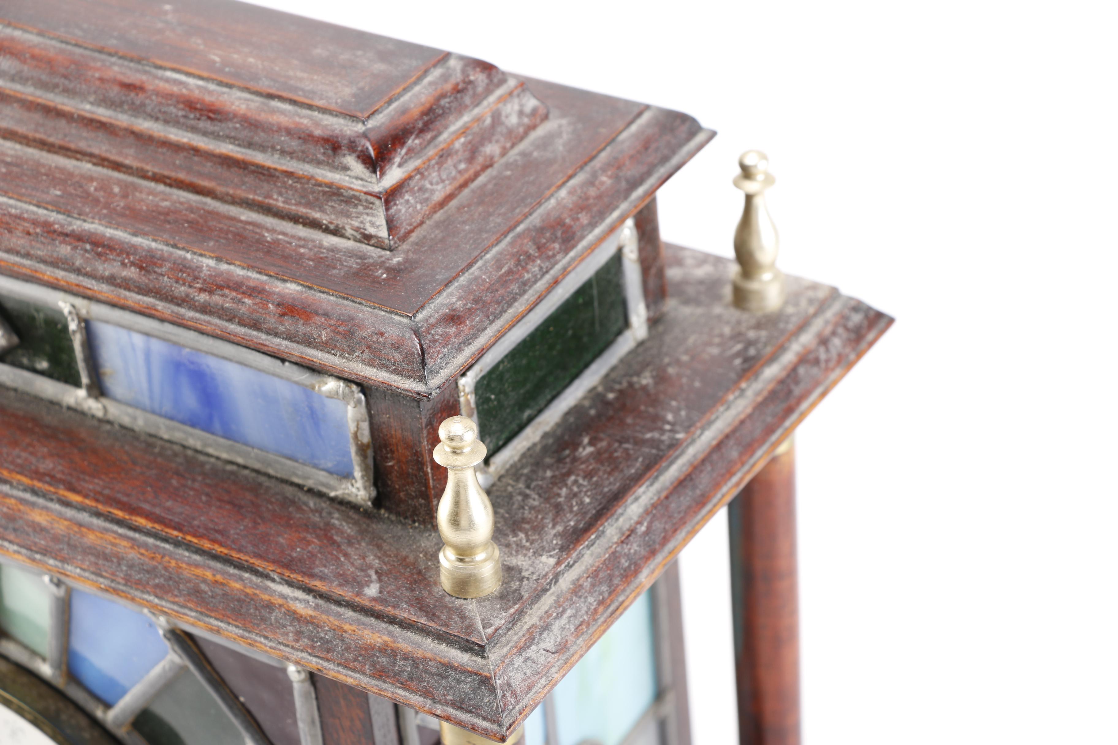 Stained Glass Electric Mantel Clock EBTH