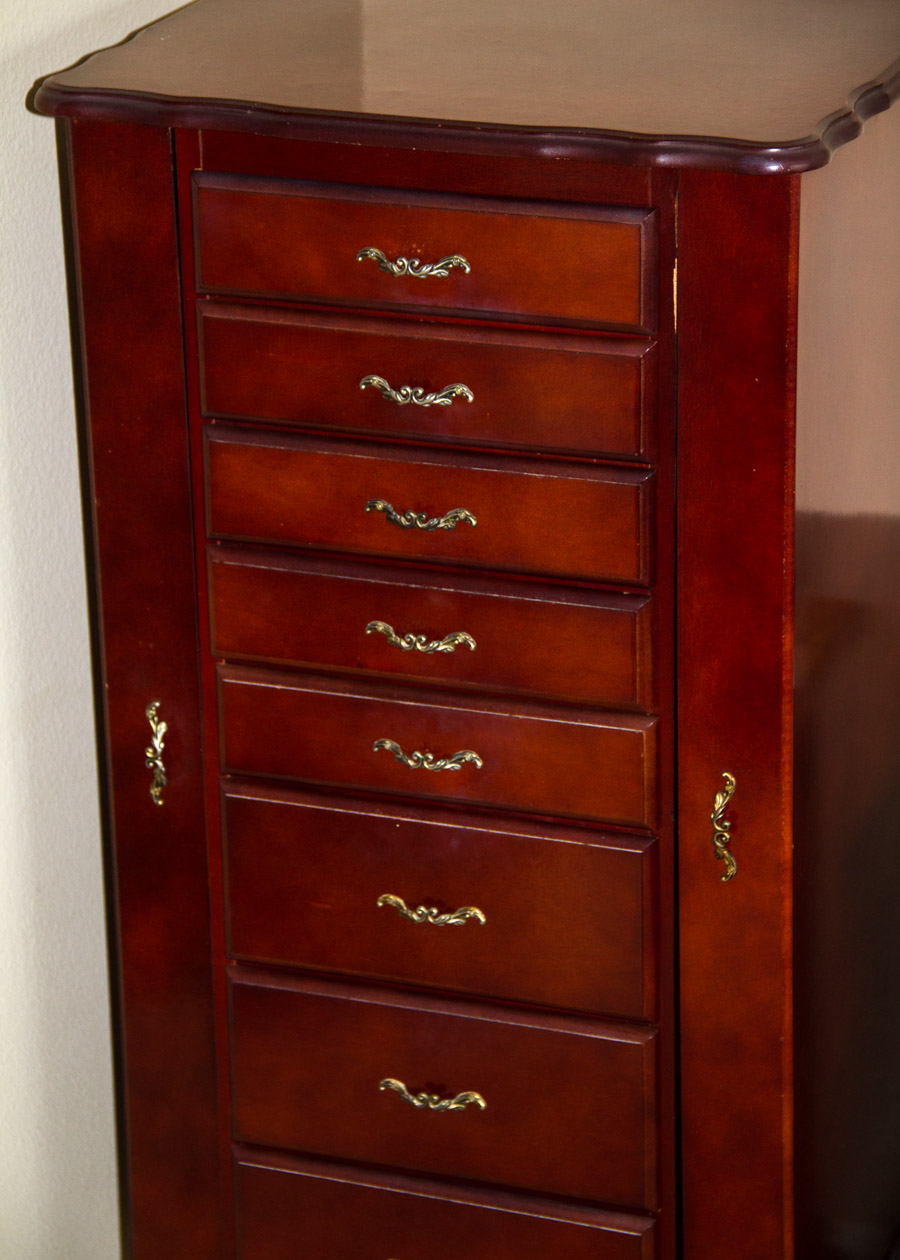 Queen Anne Style Jewelry Chest of Drawers EBTH