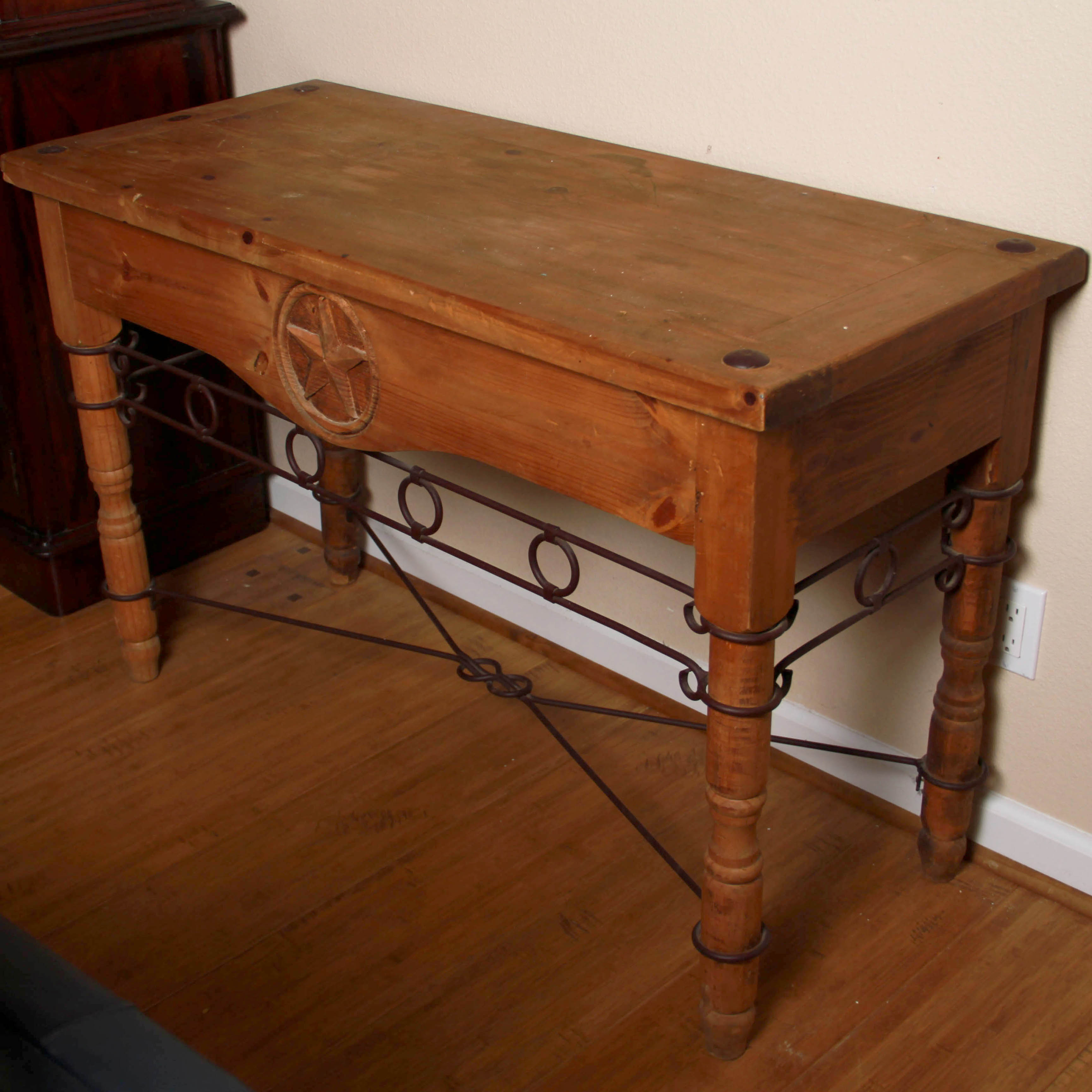 Rustic Pine Entry Table EBTH