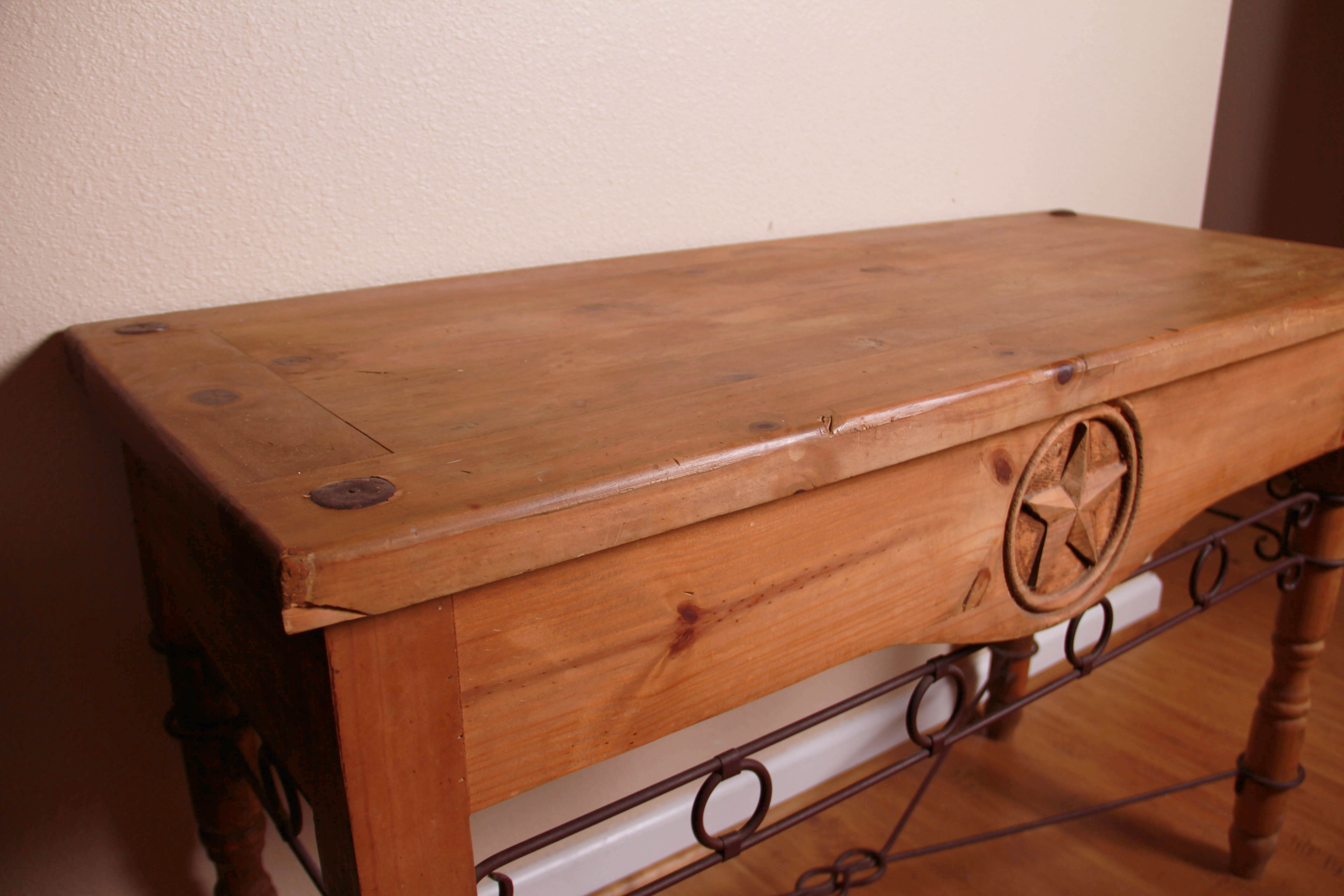 Rustic Pine Entry Table EBTH