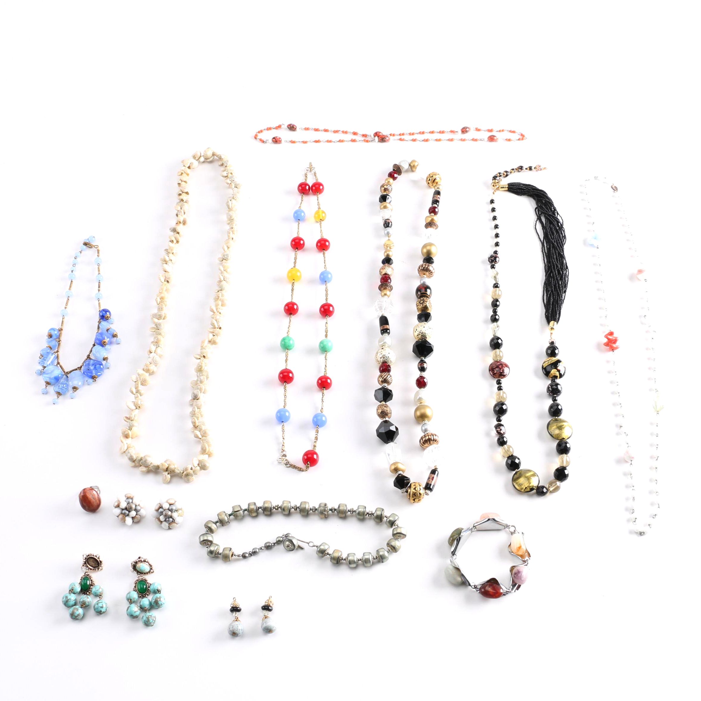 Assortment of Beaded Costume Jewelry EBTH