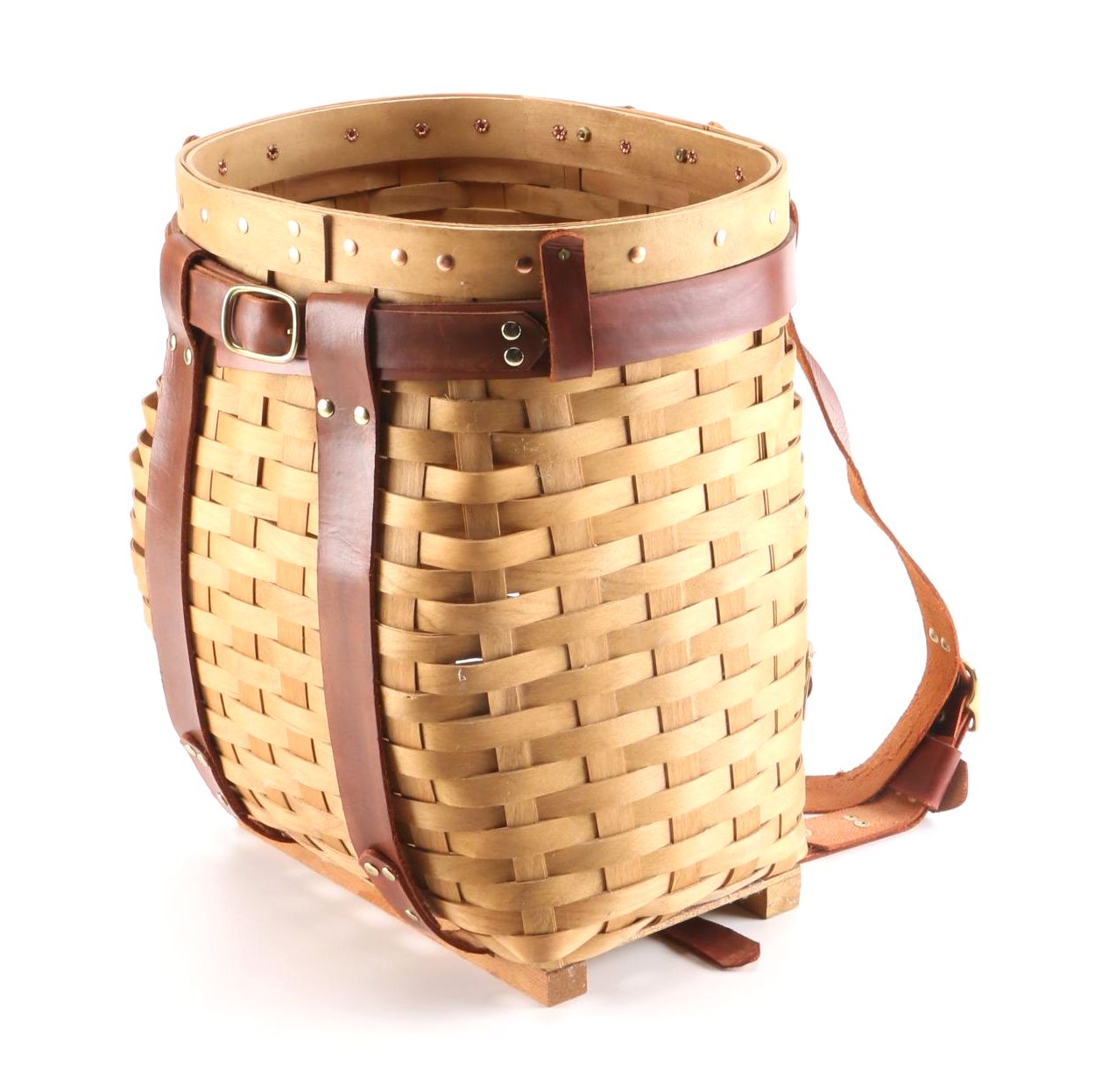 Wilderness Wicker Backpack Basket EBTH