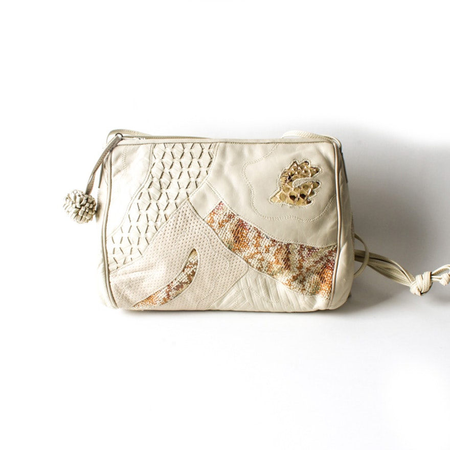 Vintage Sharif Snakeskin Shoulder Bag Ebth Vintage Sharif Snakeskin Shoulder Bag