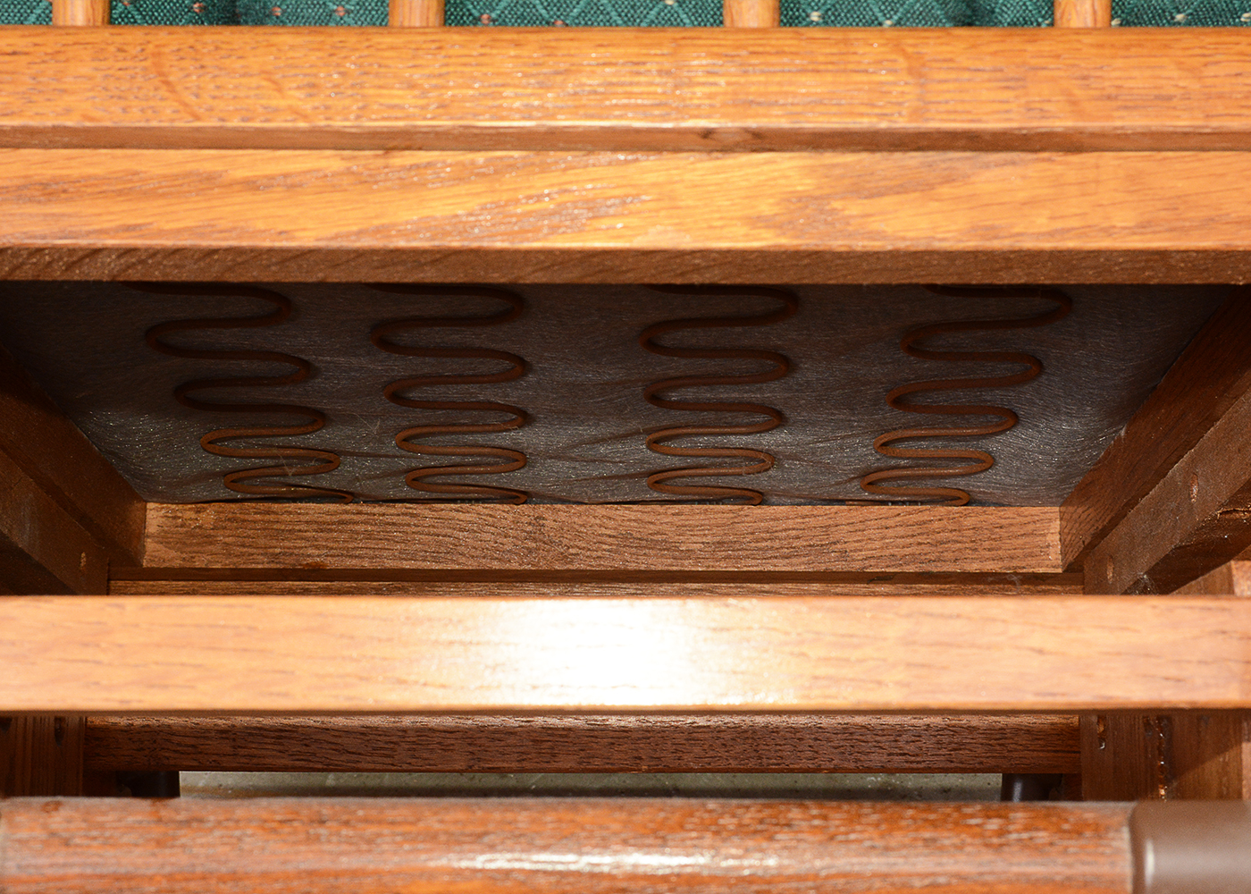 Towne Square Oak Glider Rocker and Ottoman EBTH