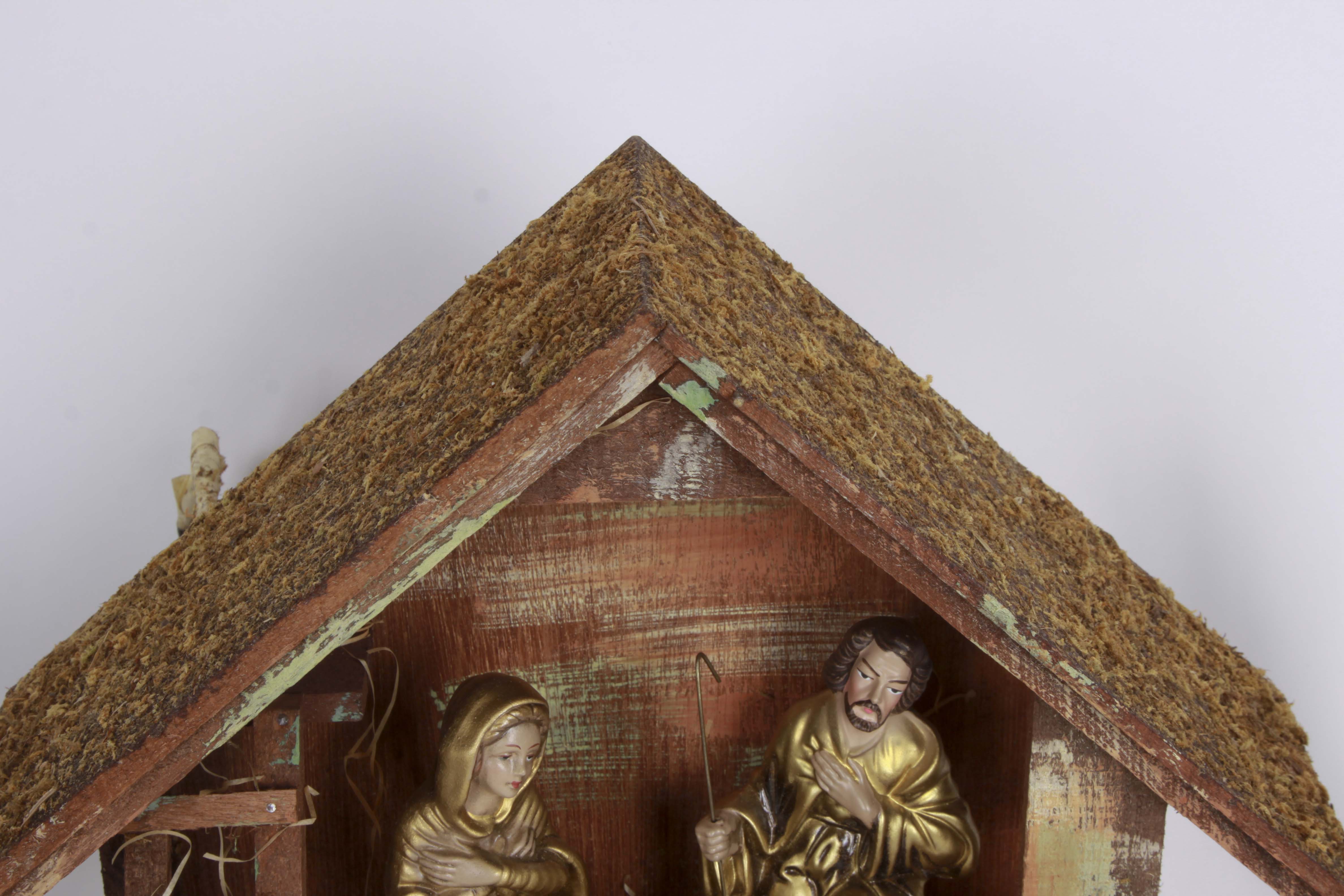 Vintage Manor House Nativity Set EBTH