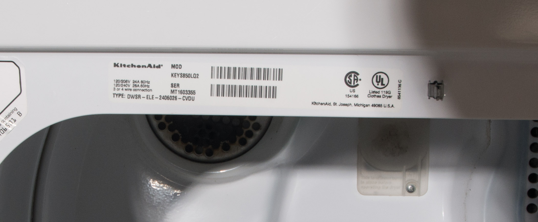 KitchenAid Washer and Dryer EBTH