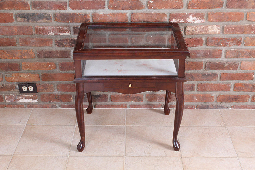 Queen Anne Style Vitrine Table | EBTH