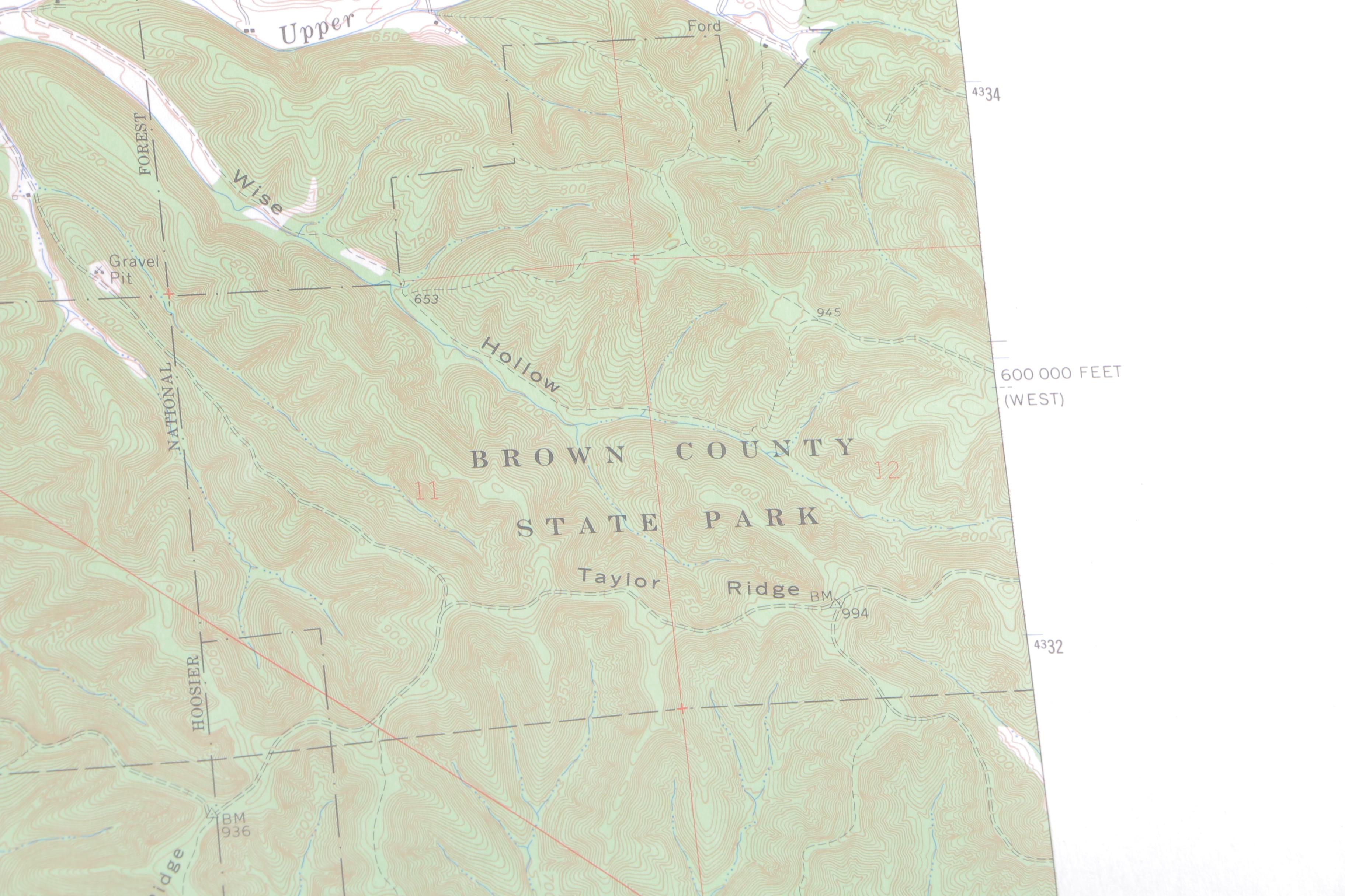 Topographic Maps of Indiana EBTH